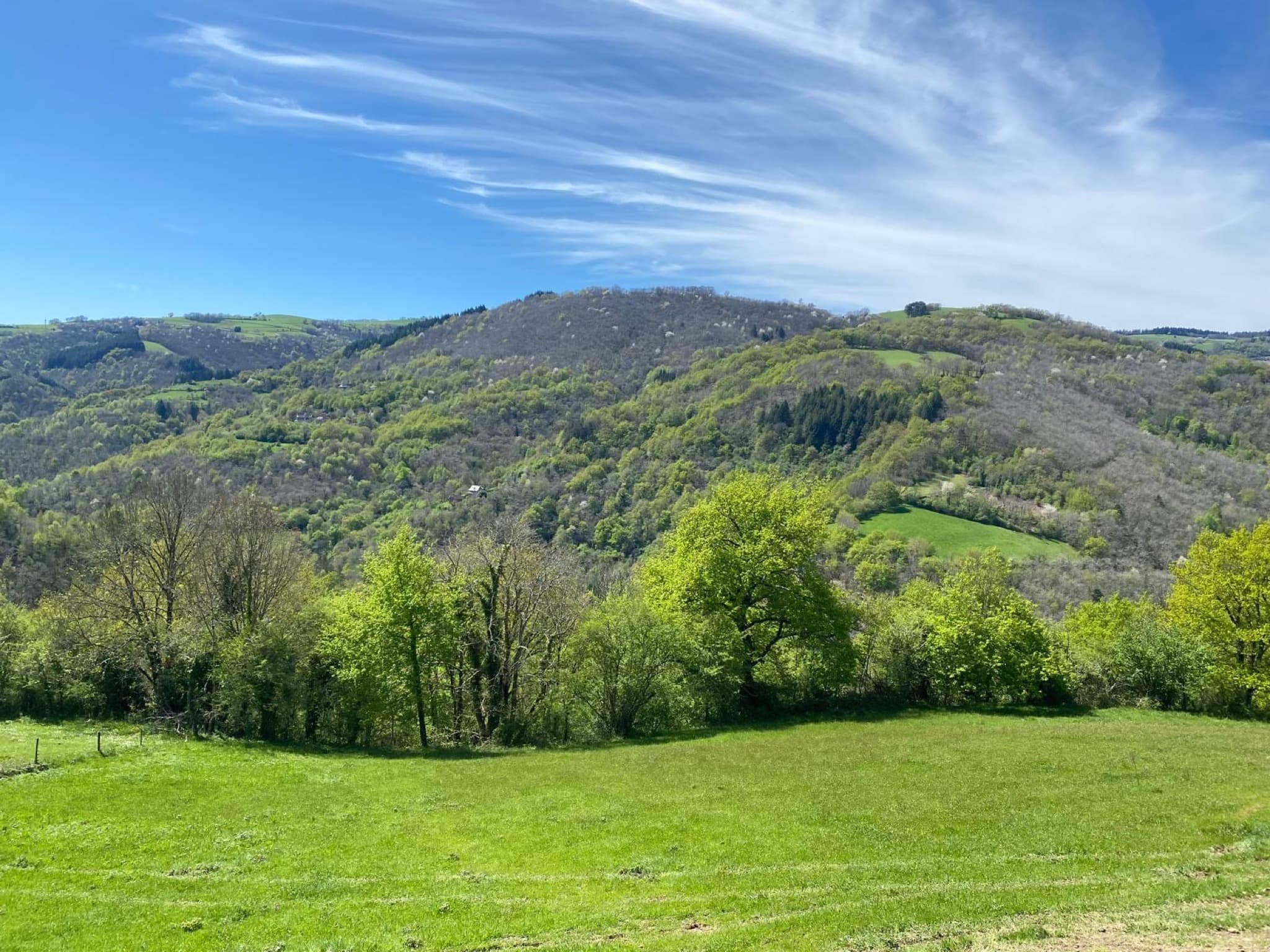 Panorama sur les coteaux de la vallée du Lot