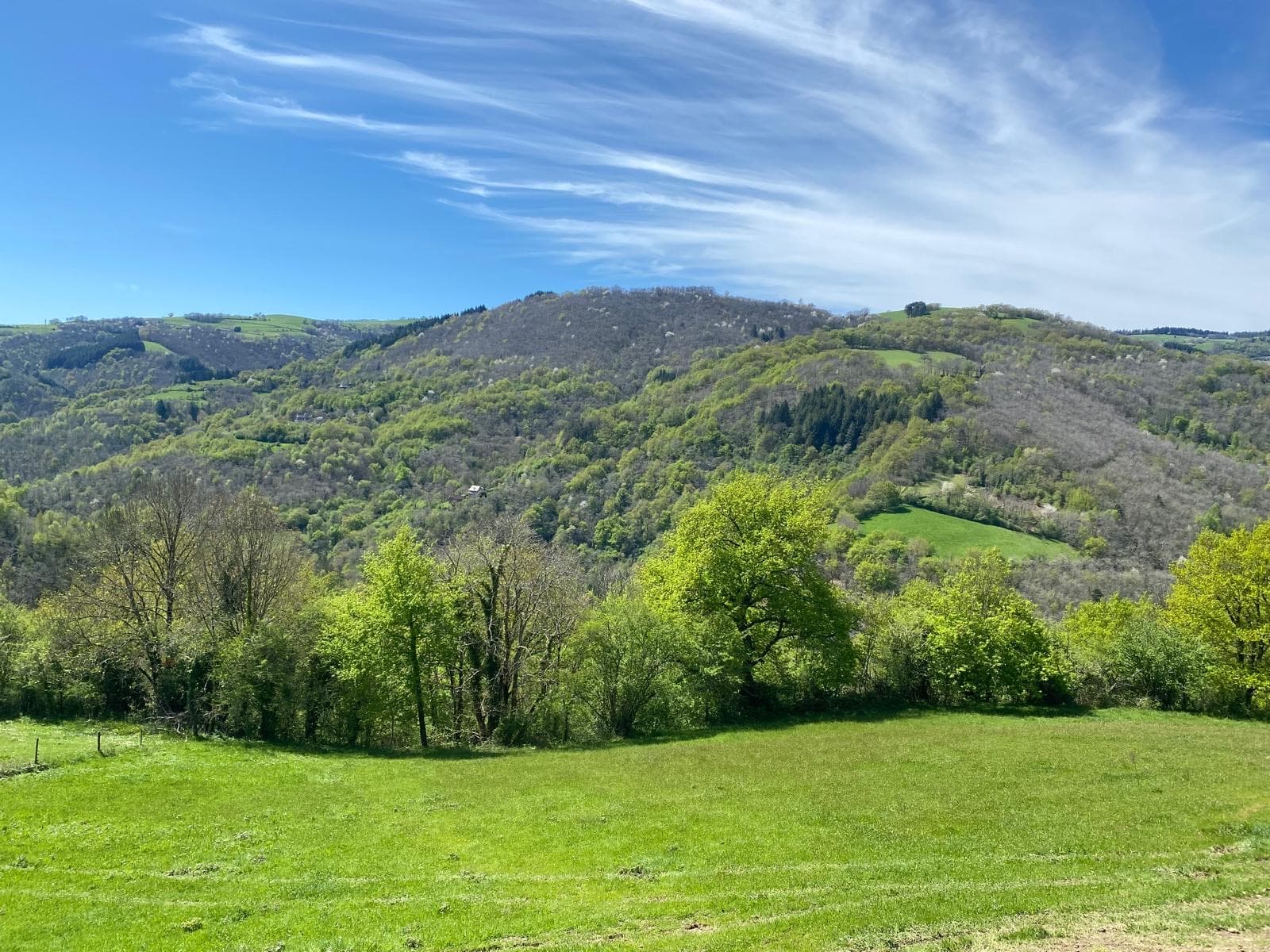 Les coteaux verdoyants de la vallée du Lot